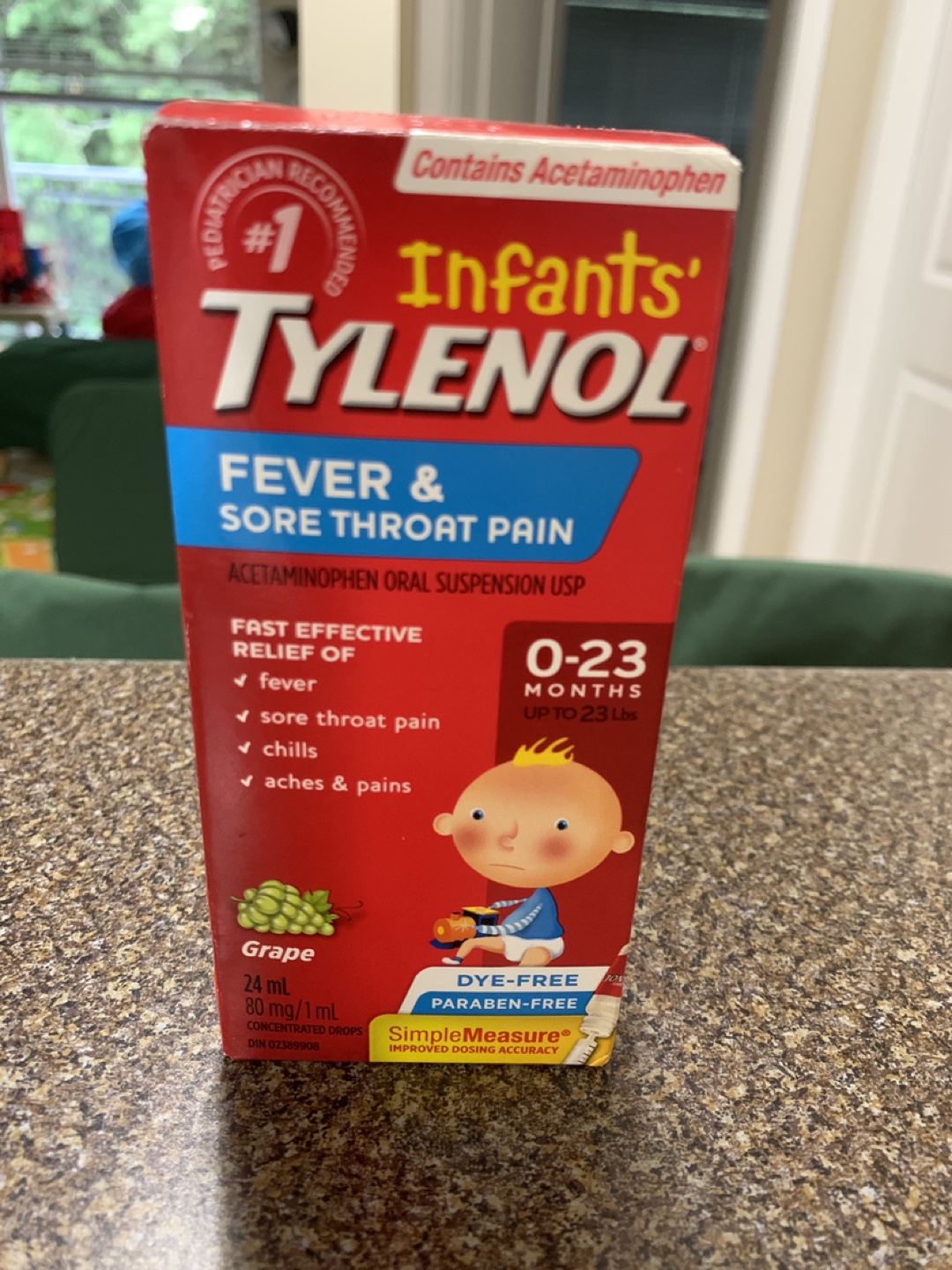 Infant's TYLENOL Fever & Sore Throat Pain Grape Flavour - photo 2