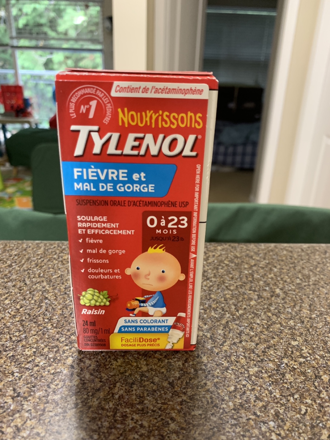 Infant's TYLENOL Fever & Sore Throat Pain Grape Flavour - photo 3