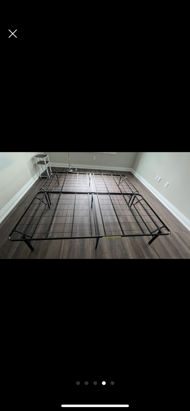 14" High Profile Foldable Steel Bed Frame- King - photo 4
