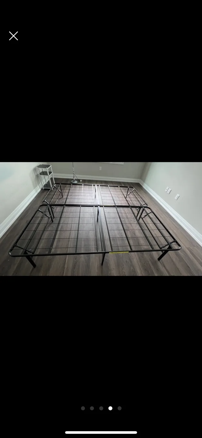 14" High Profile Foldable Steel Bed Frame- King image indicator(4)