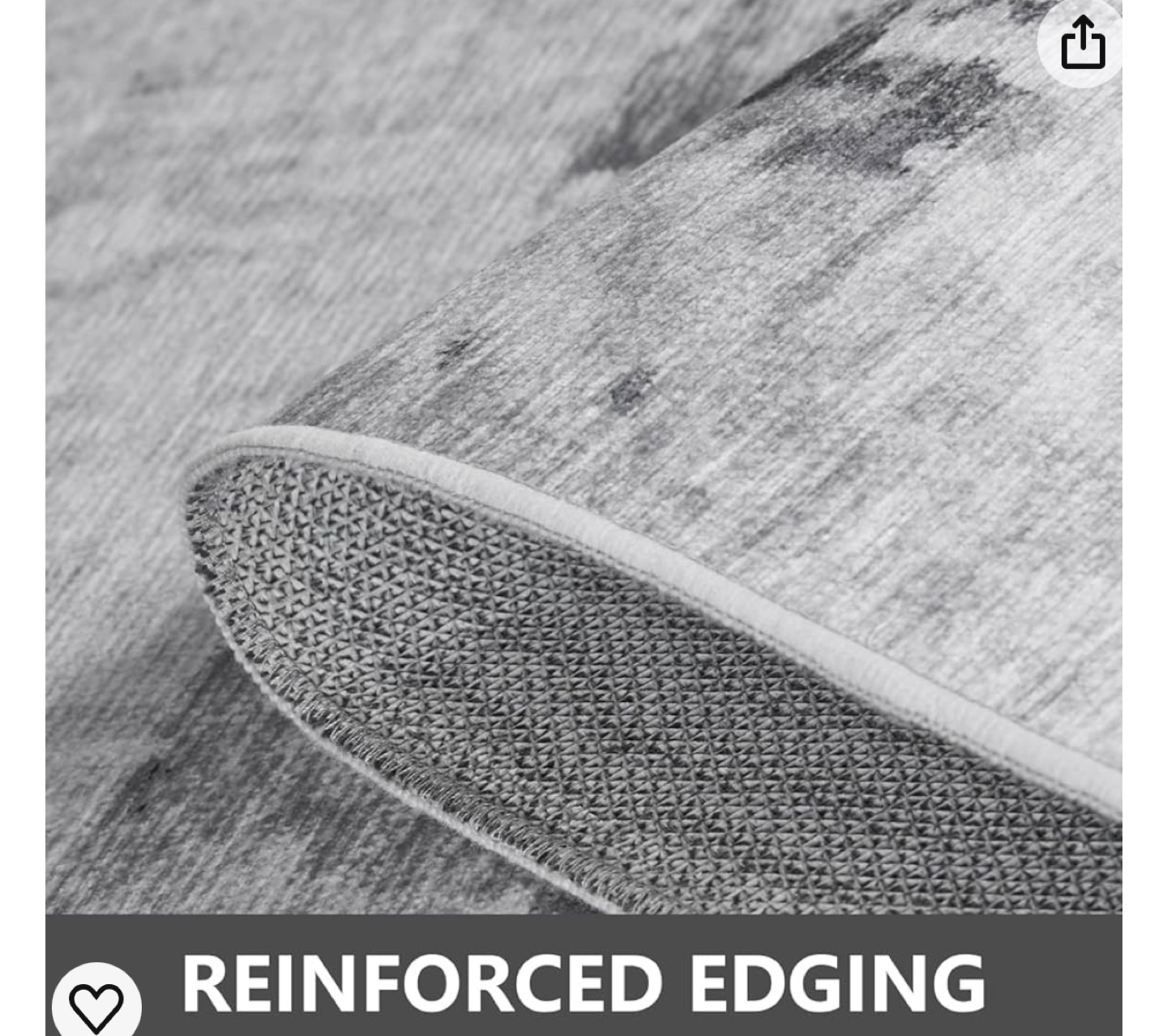Grey Abstract  Living Room  Rug - photo 3