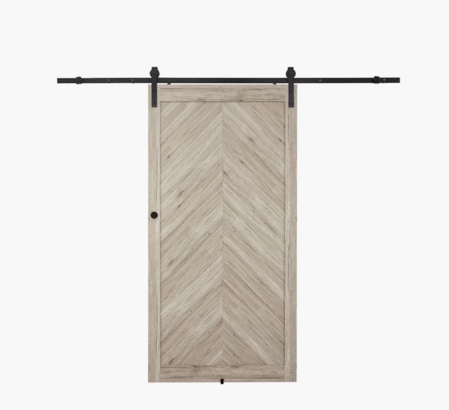 Chevron Barn Door with Installation Hardware Kit - photo 2