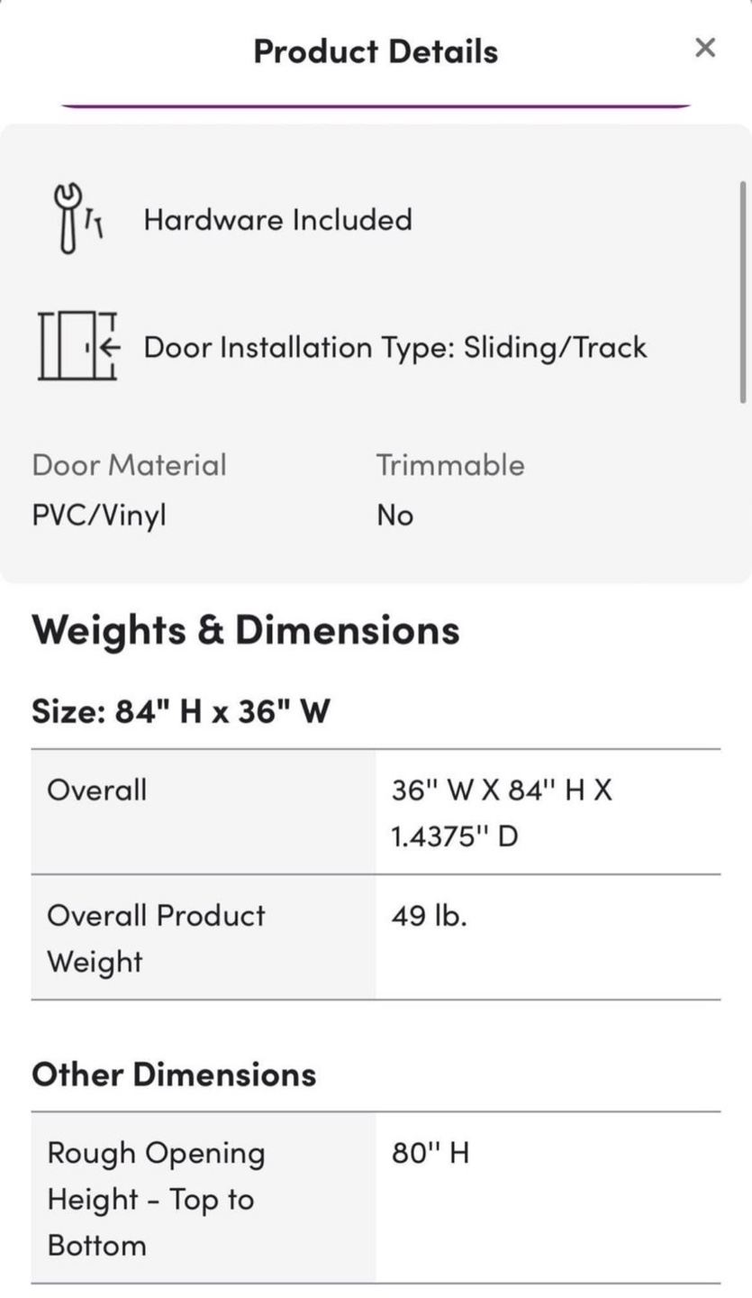 Chevron Barn Door with Installation Hardware Kit - photo 5