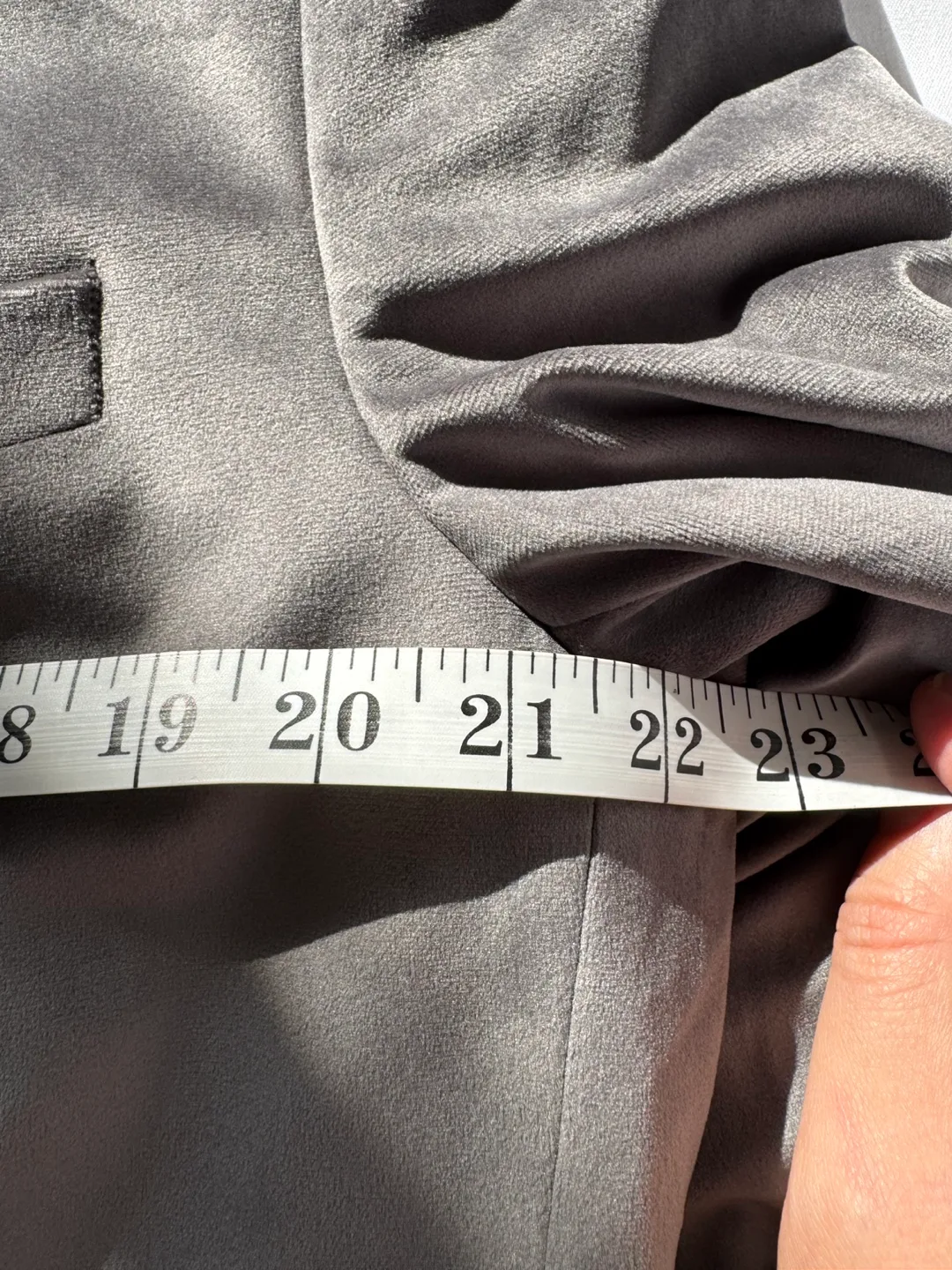 Alfani Men's Slim Fit Solid Velvet Sport Coat Grey 48R image indicator(8)