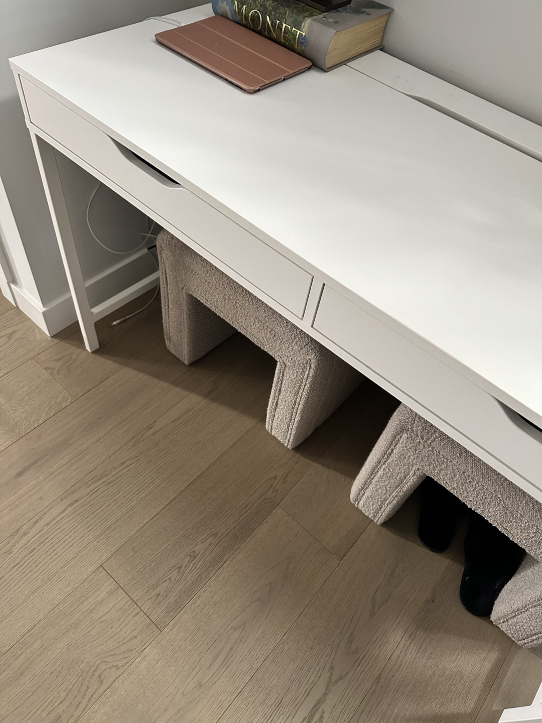 IKEA White Desk with Drawers