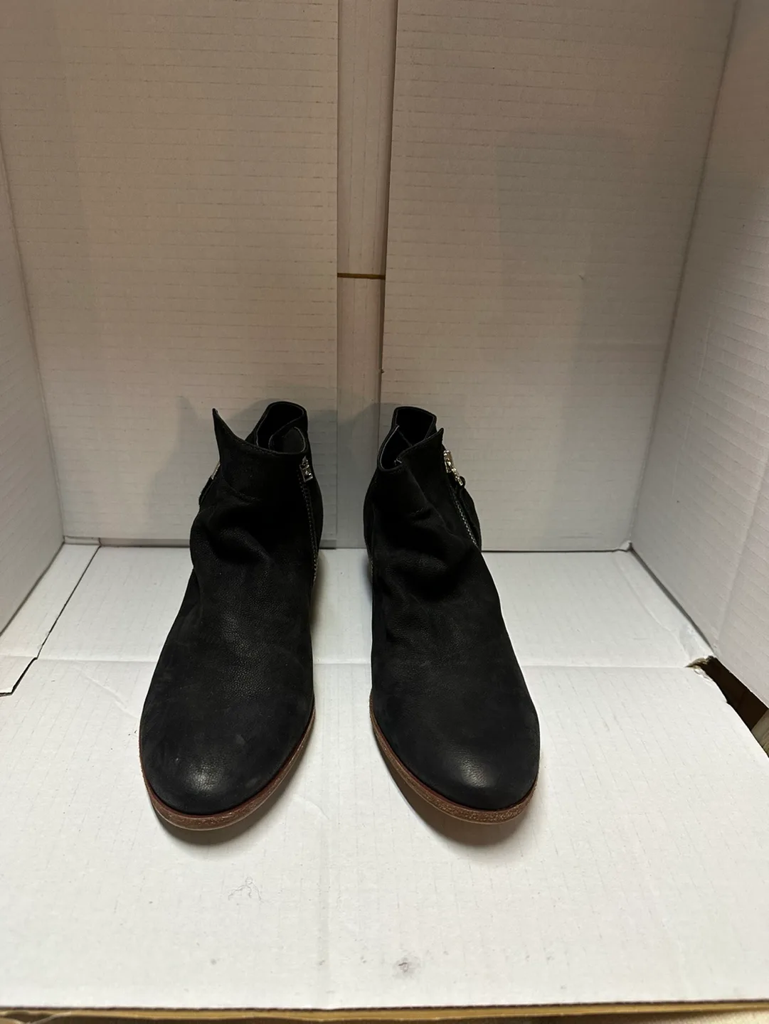 Sam Edelman Women's Black Suede Ankle Boots image indicator(4)