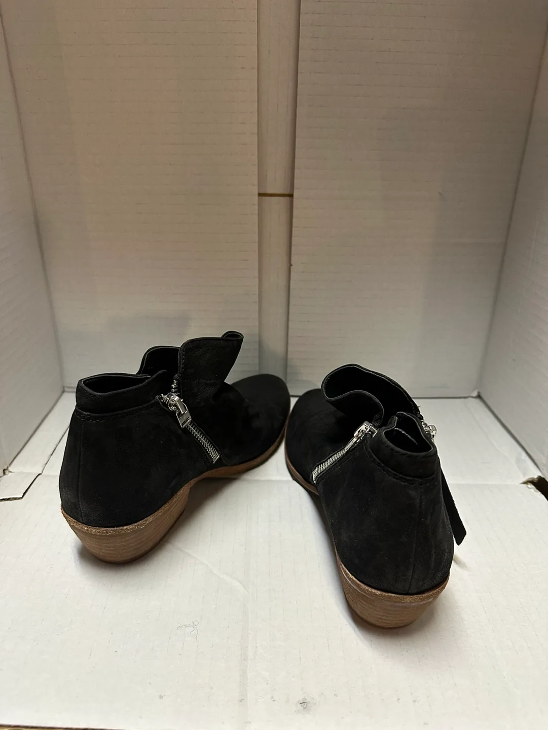 Sam Edelman Women's Black Suede Ankle Boots image indicator(2)