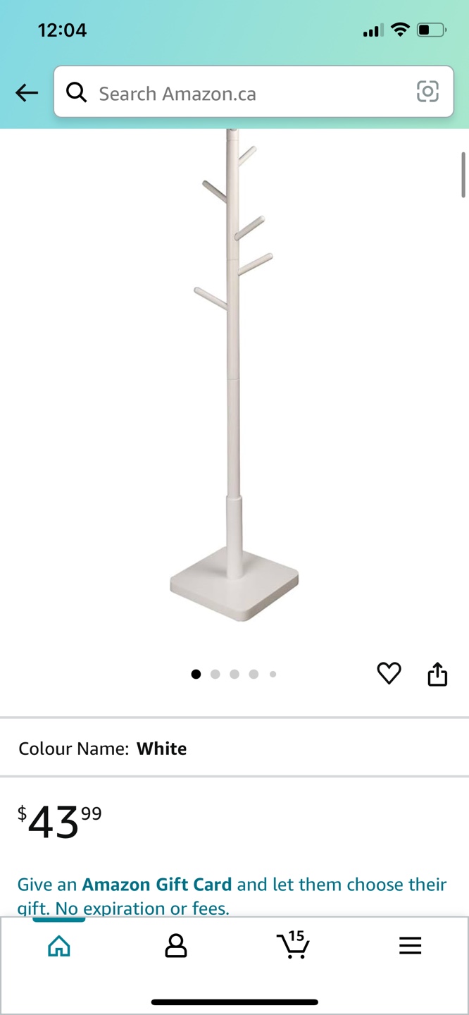White Coat Rack Stand - photo 2