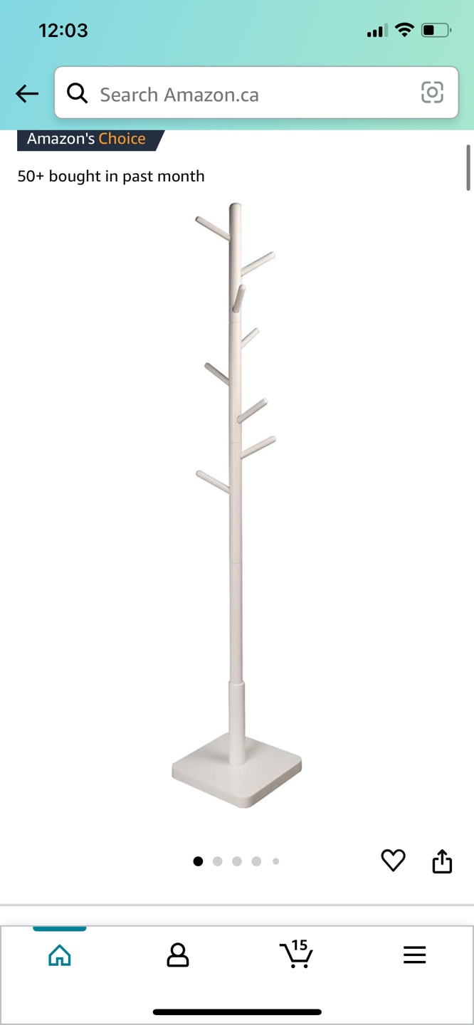 White Coat Rack Stand