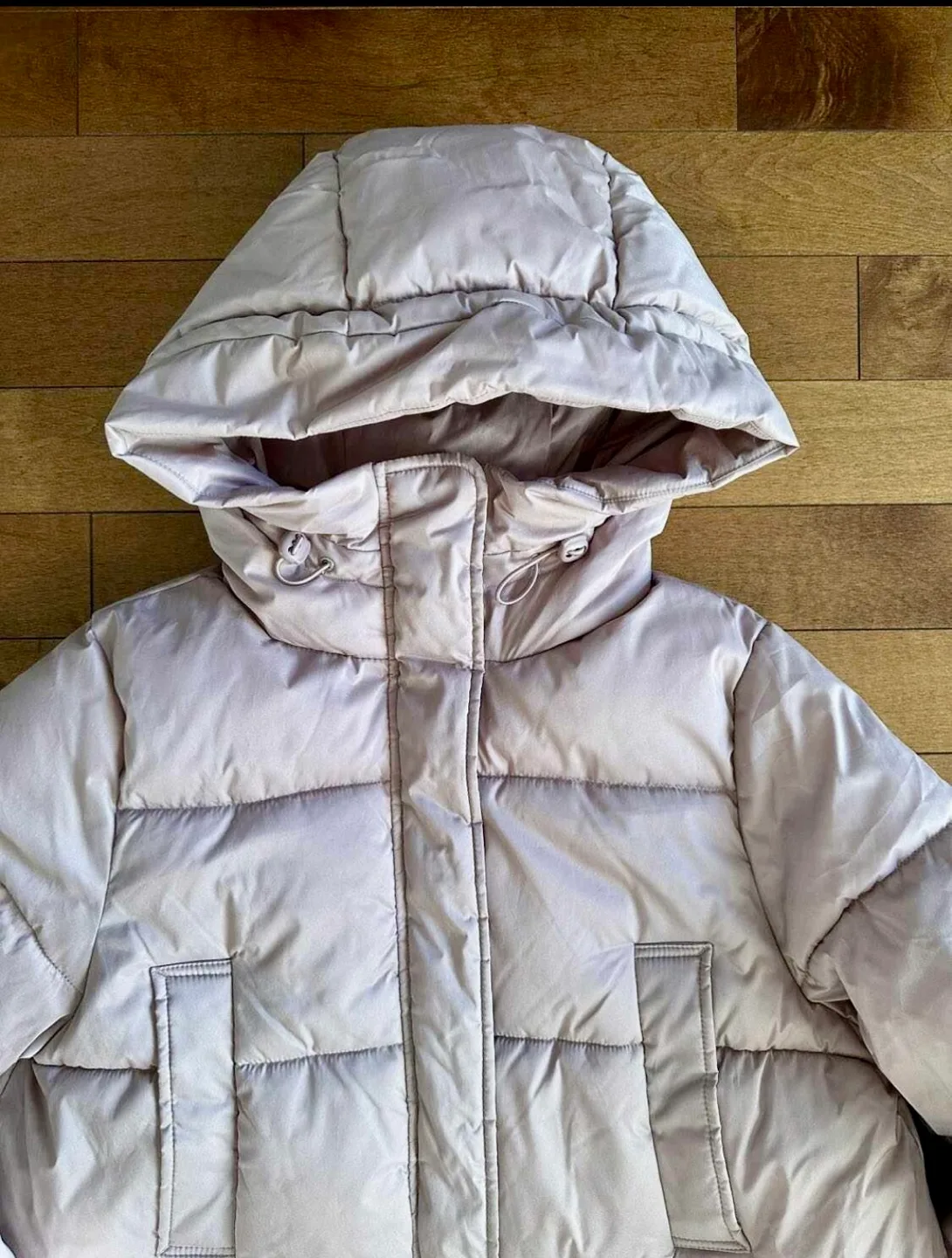 H&M Pink Puffer Jacket Size M/L image indicator(4)