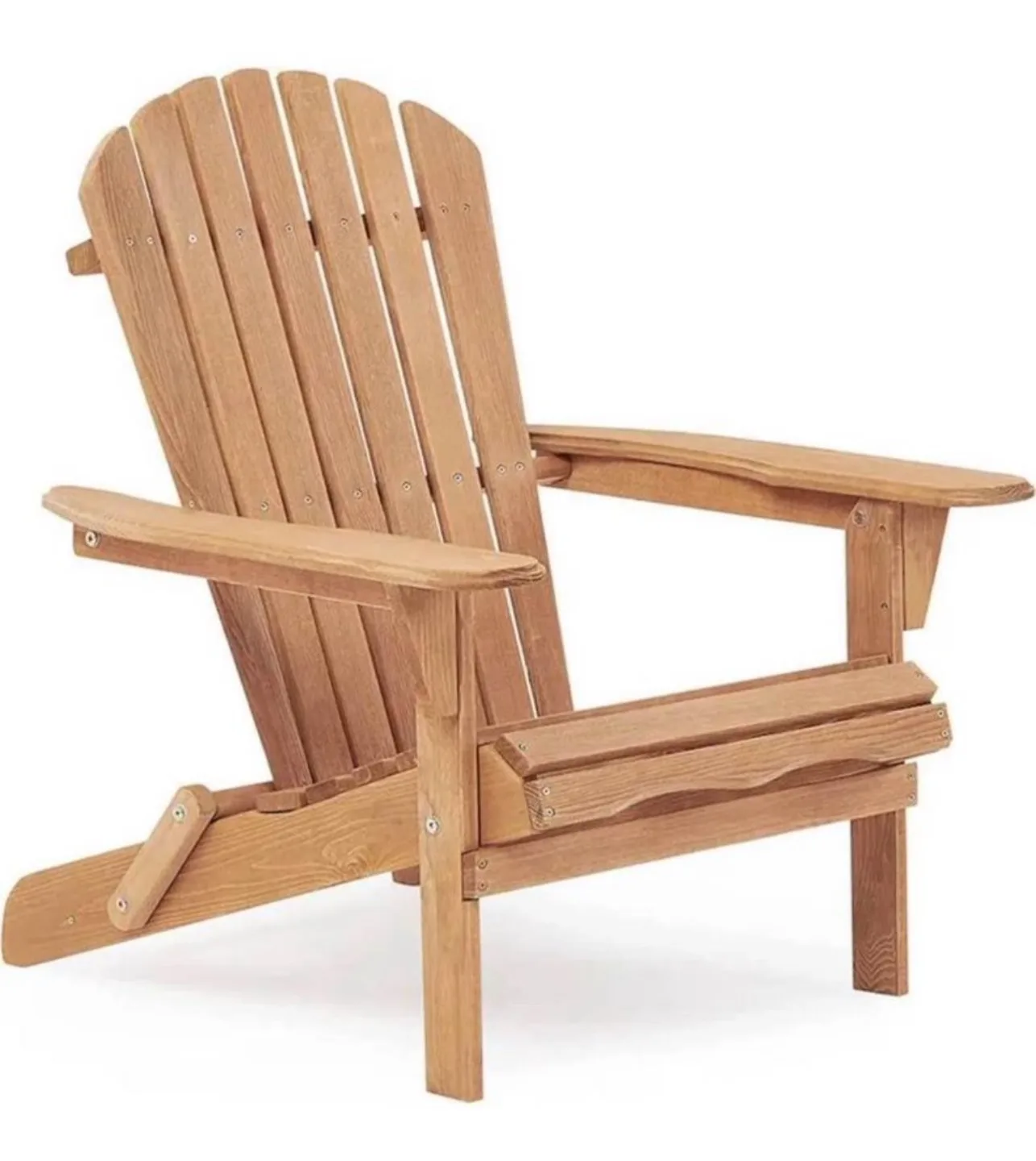 NEW Assembled Folding Wooden Adirondack Chair for Easy Storage image indicator(6)