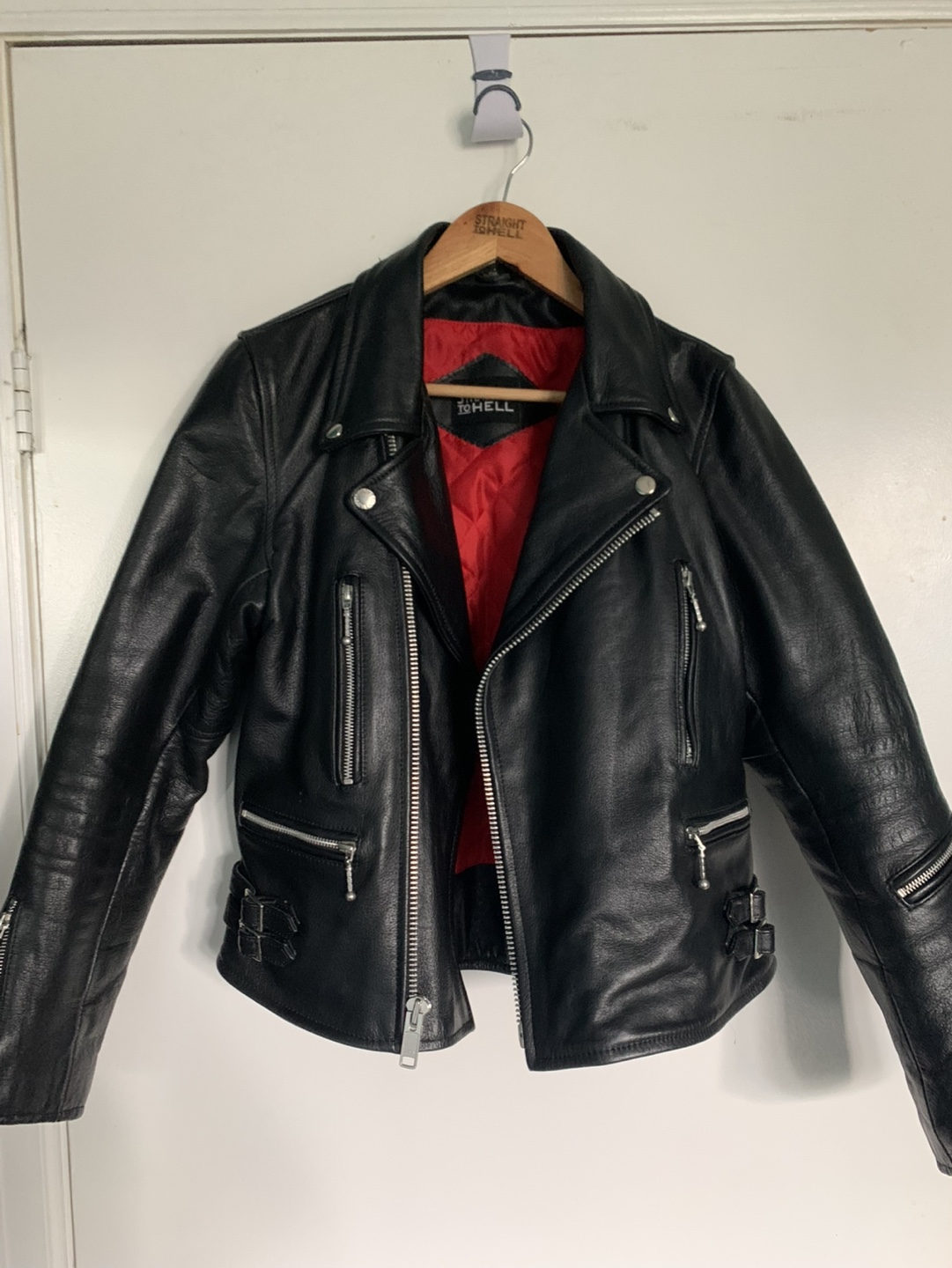 Straight to Hell Lady's Defector Leather Jacket