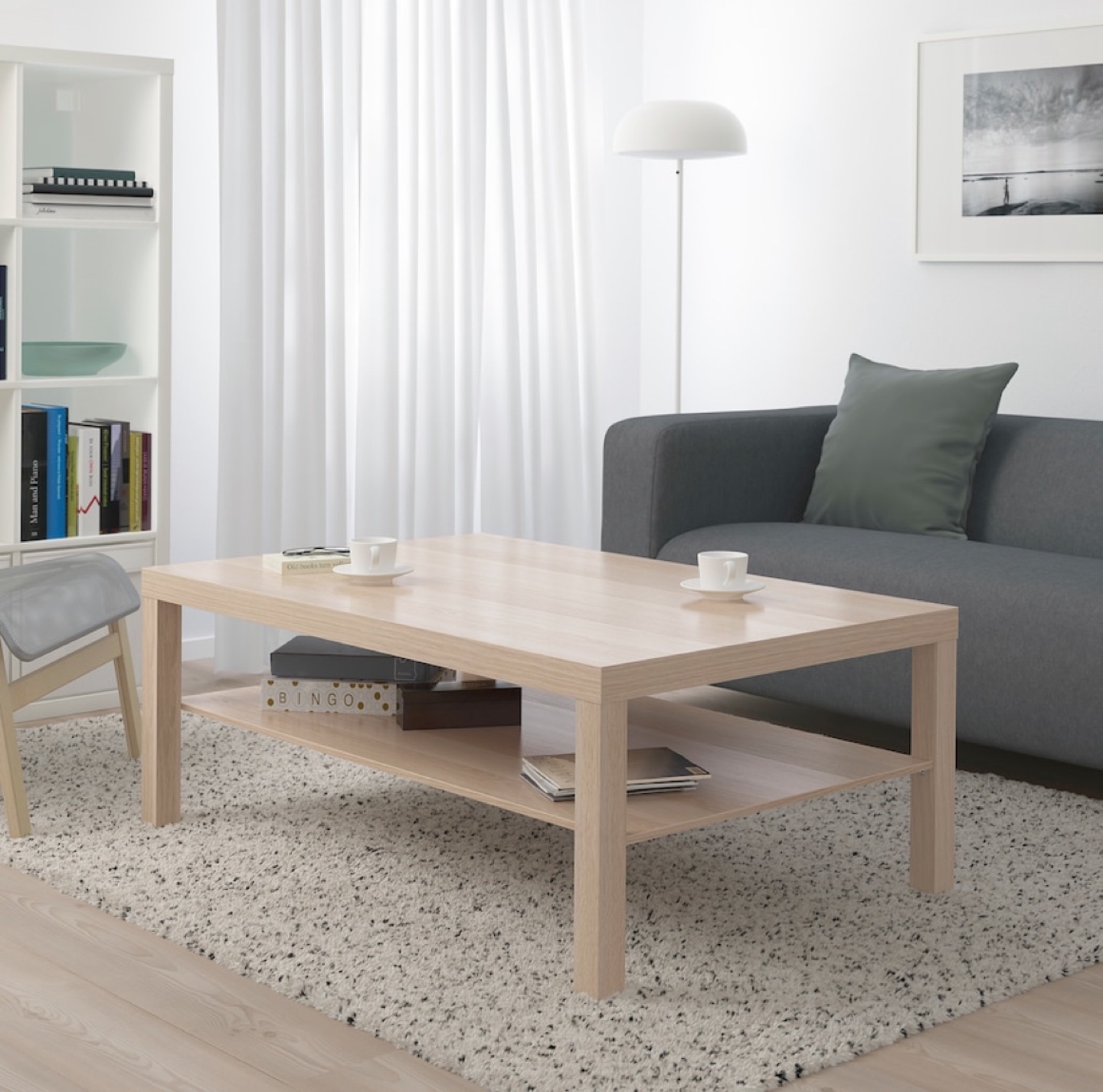 IKEA Coffee Table with Shelf - photo 2
