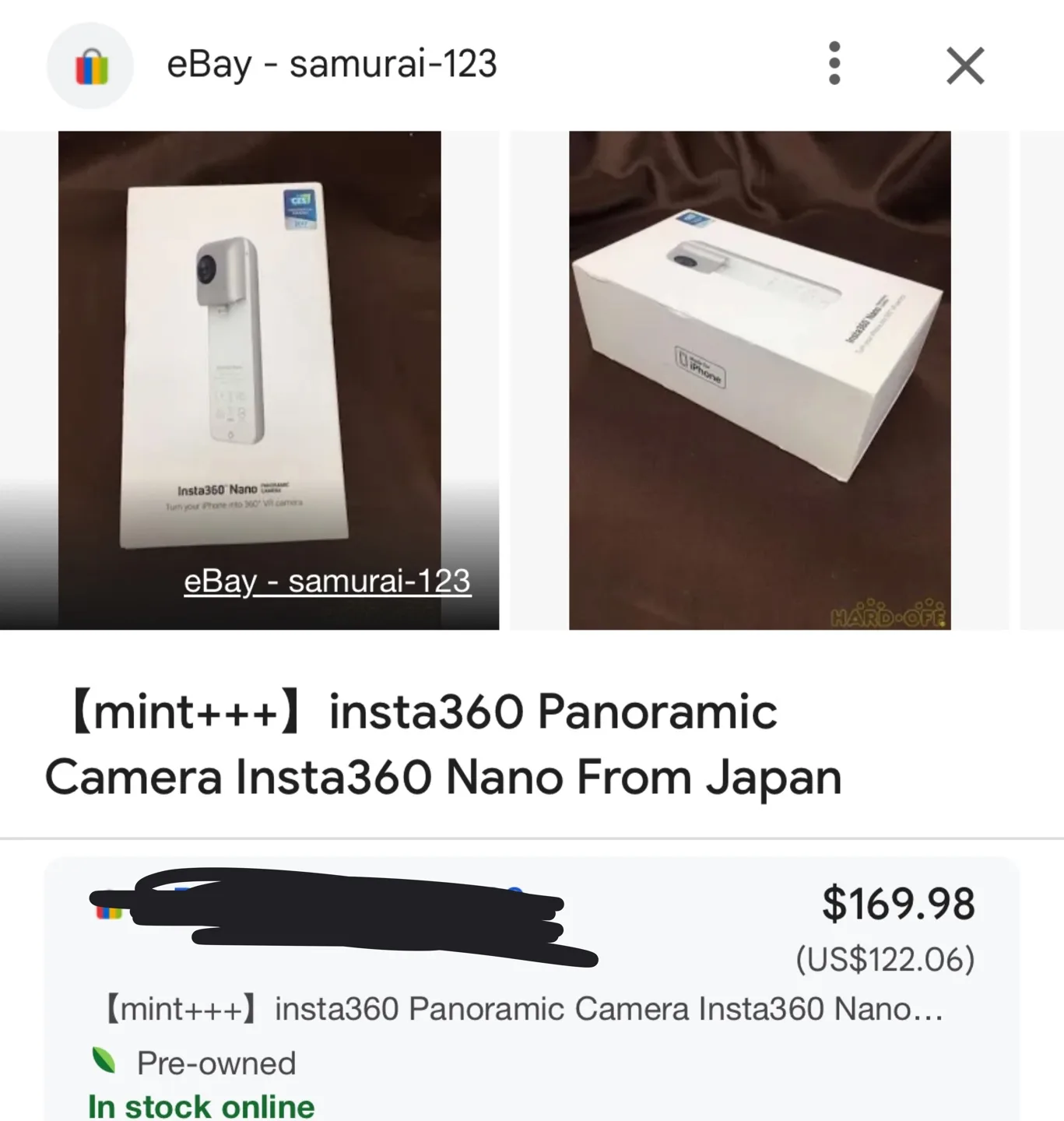 Insta360 Nano 360 Degree Camera image indicator(7)