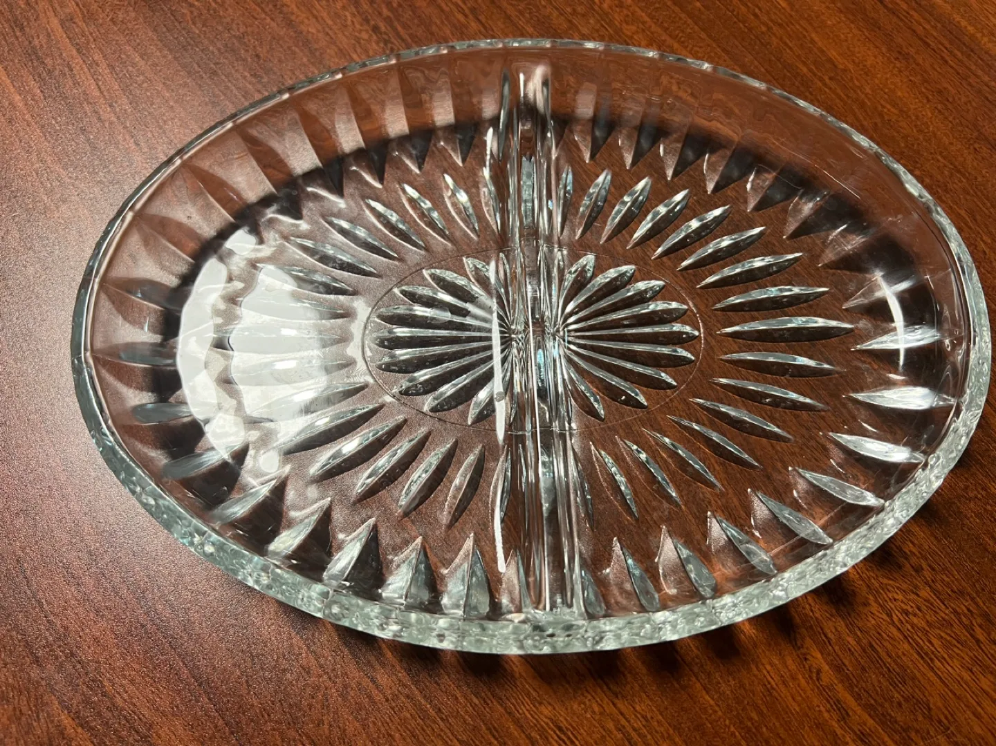 Vintage Crystal Divided Serving Dish image indicator(2)