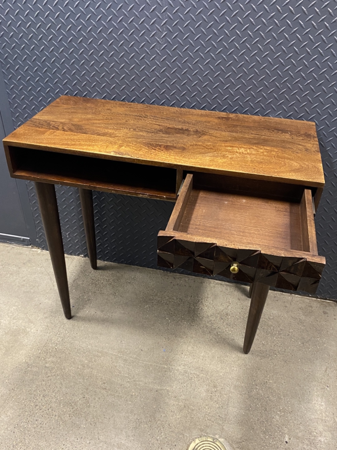 Wooden Console Table with Drawer - photo 2