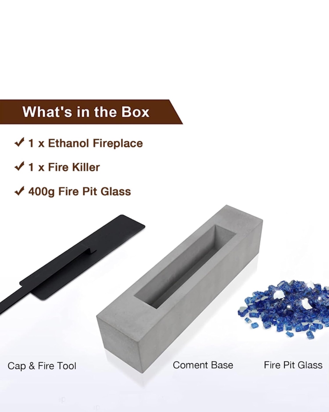Tabletop Ethanol Fireplace - New in box - photo 5