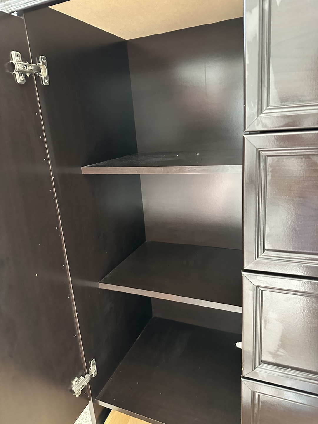 Kids dresser/ Dark Brown Armoire with 6 Drawers