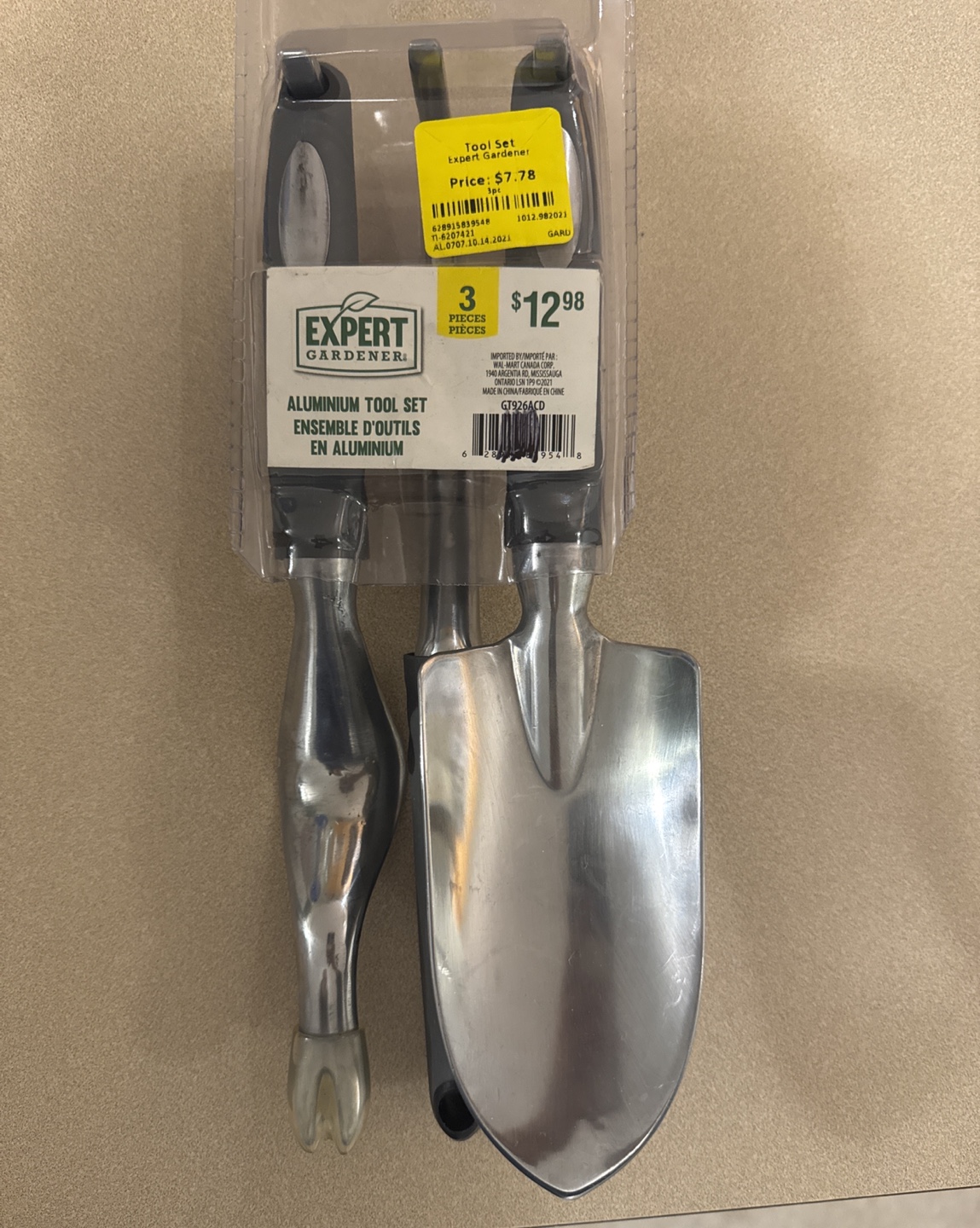 🧡Expert Gardener 3 Piece Aluminum Garden Tool Set