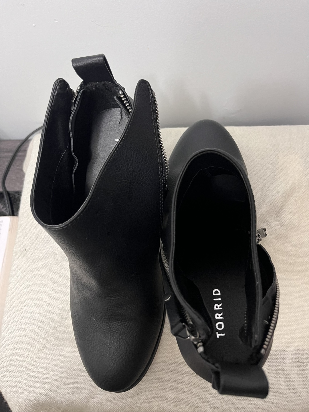 Torrid Black Ankle Boots Size 11 Wide