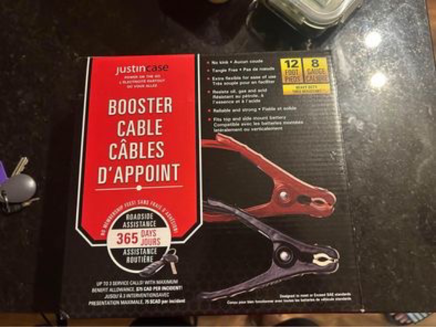 Justincase Booster Cables
