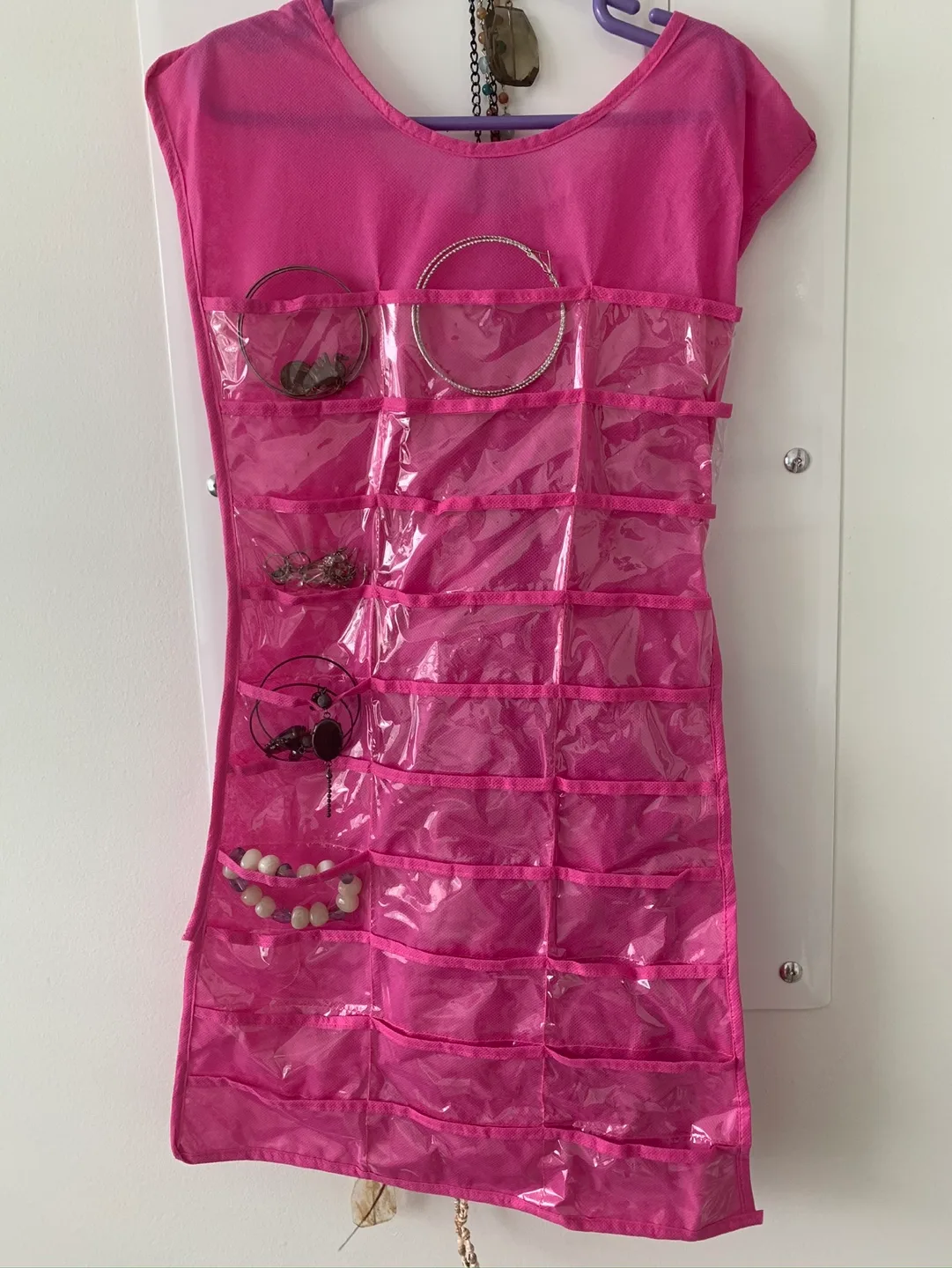 Pink Hanging Jewellery Organizer image indicator(2)