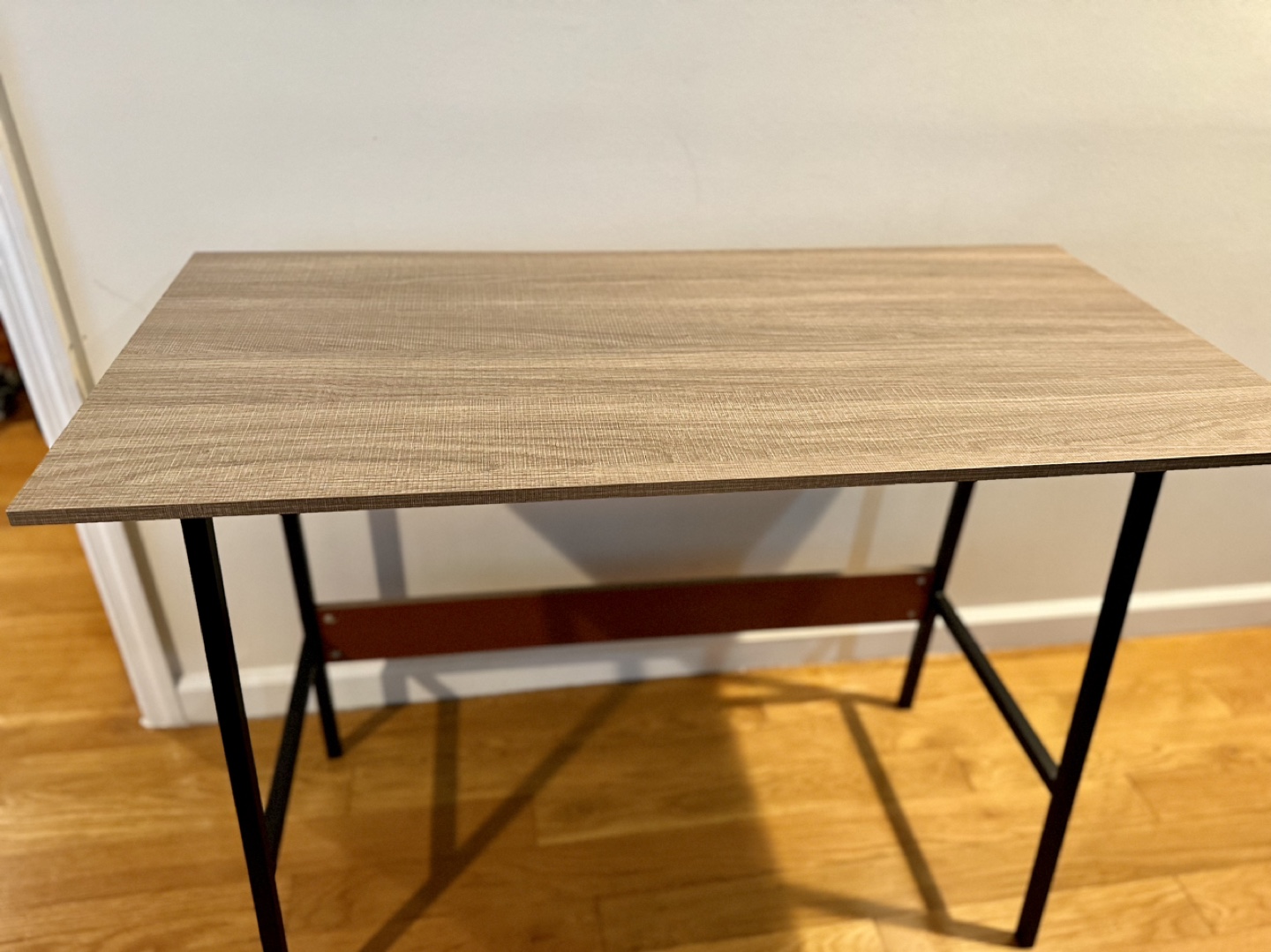 Small Writing Desk with Black Metal Frame - photo 2