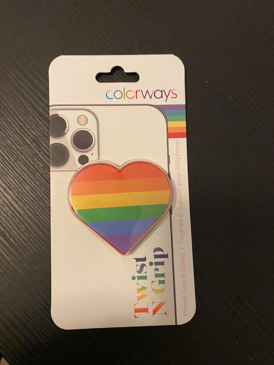 Colorways Twist N Grip Phone Grip Heart Shape
