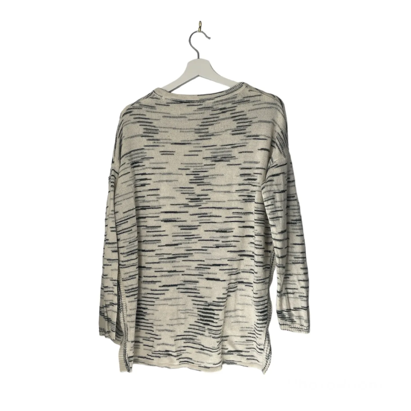 H&M Beige Grey Knit Sweater Size Small image indicator(2)