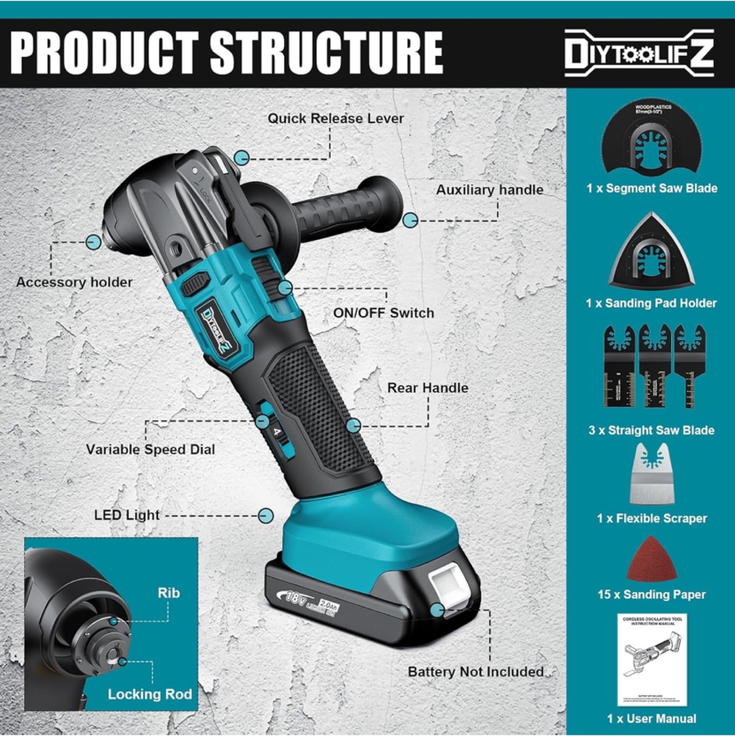 Cordless Oscillating tool - New - photo 5