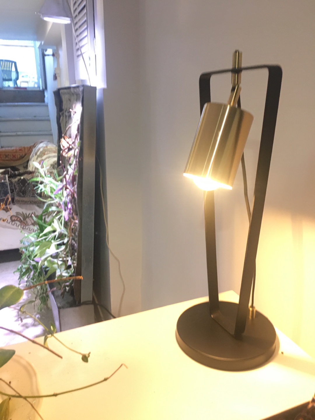 Designer Modern Black and Gold  metal Desk Lamp