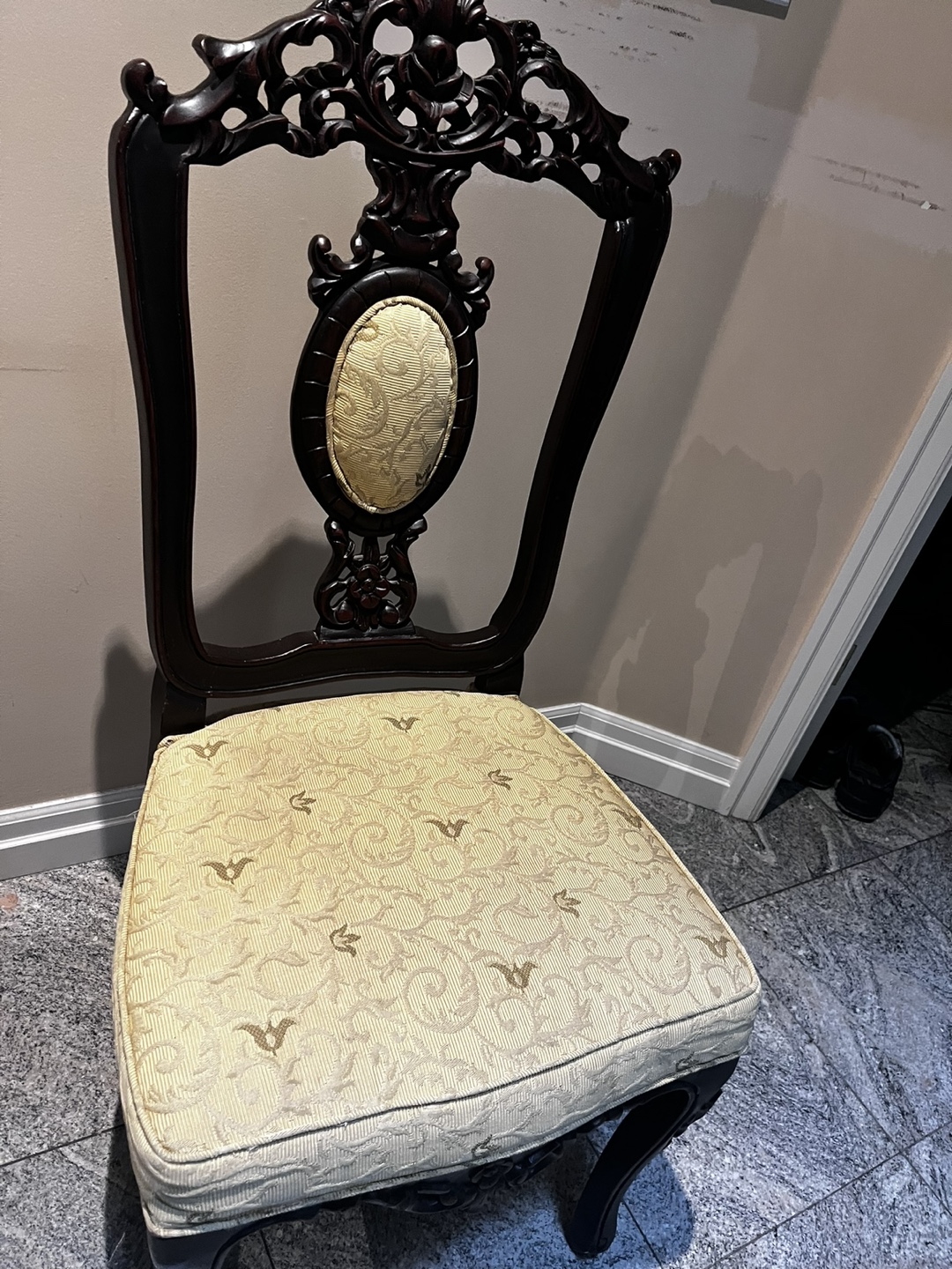 Set of 2 Ornate Antique Dining Chairs - photo 4