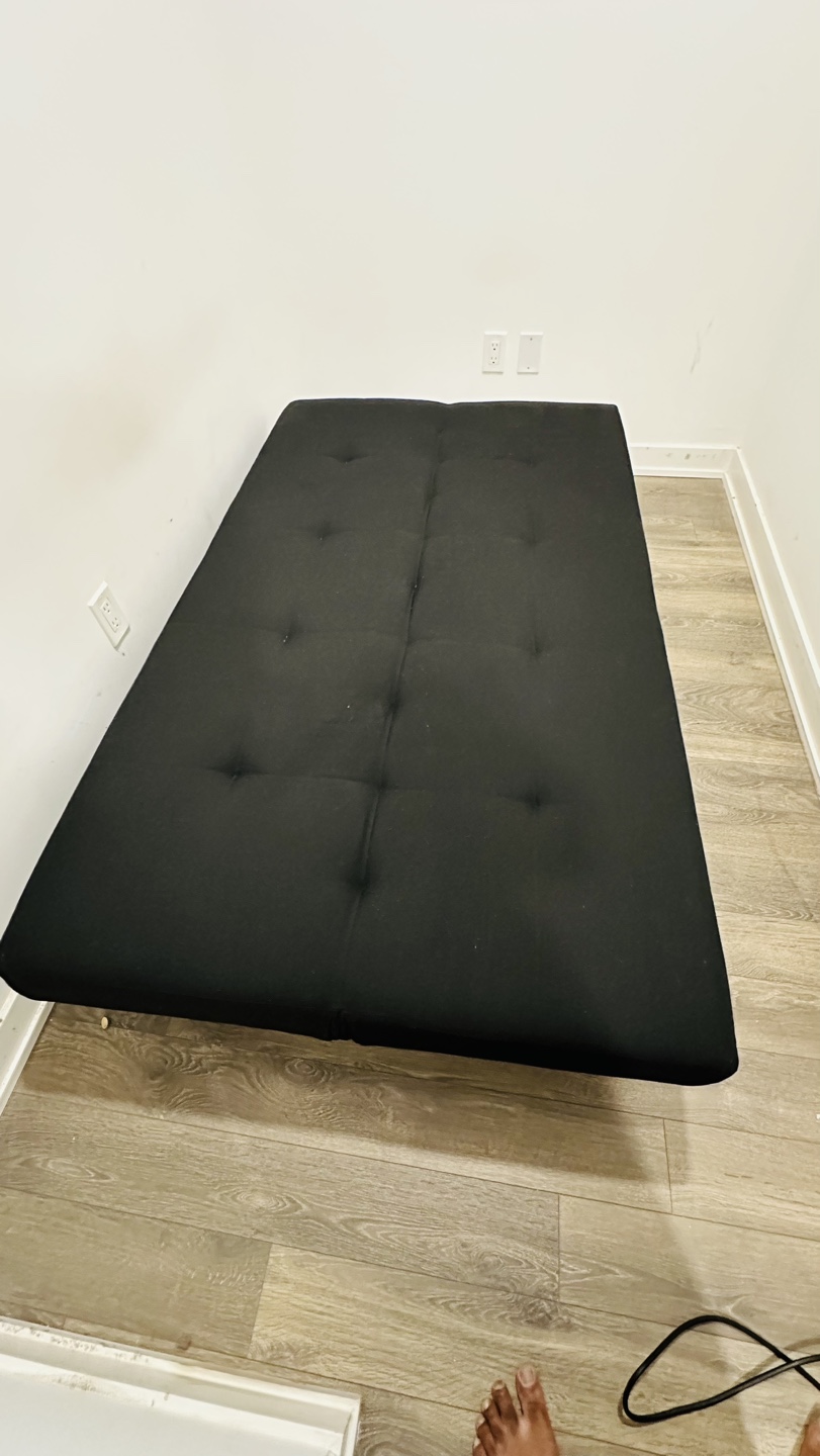 Black Futon Sofa Bed - photo 3