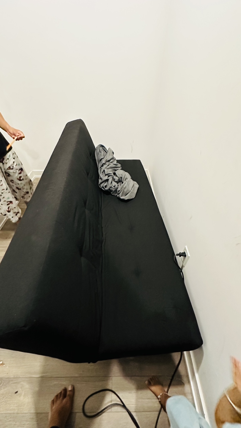 Black Futon Sofa Bed - photo 5