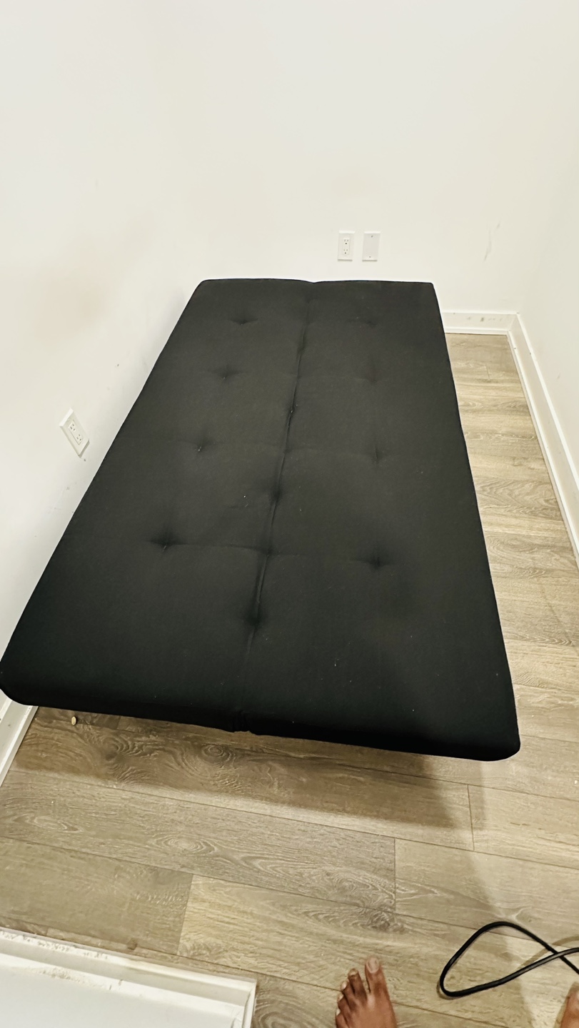 Black Futon Sofa Bed - photo 2