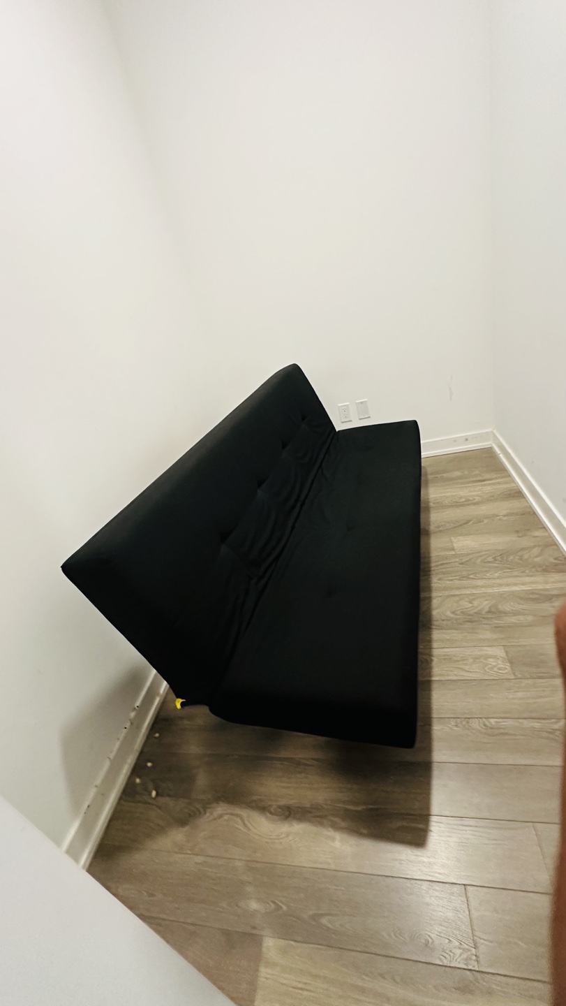 Black Futon Sofa Bed - photo 4