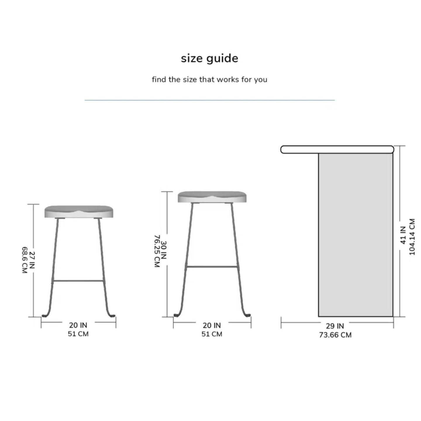 Solid wood counter stool - photo 4