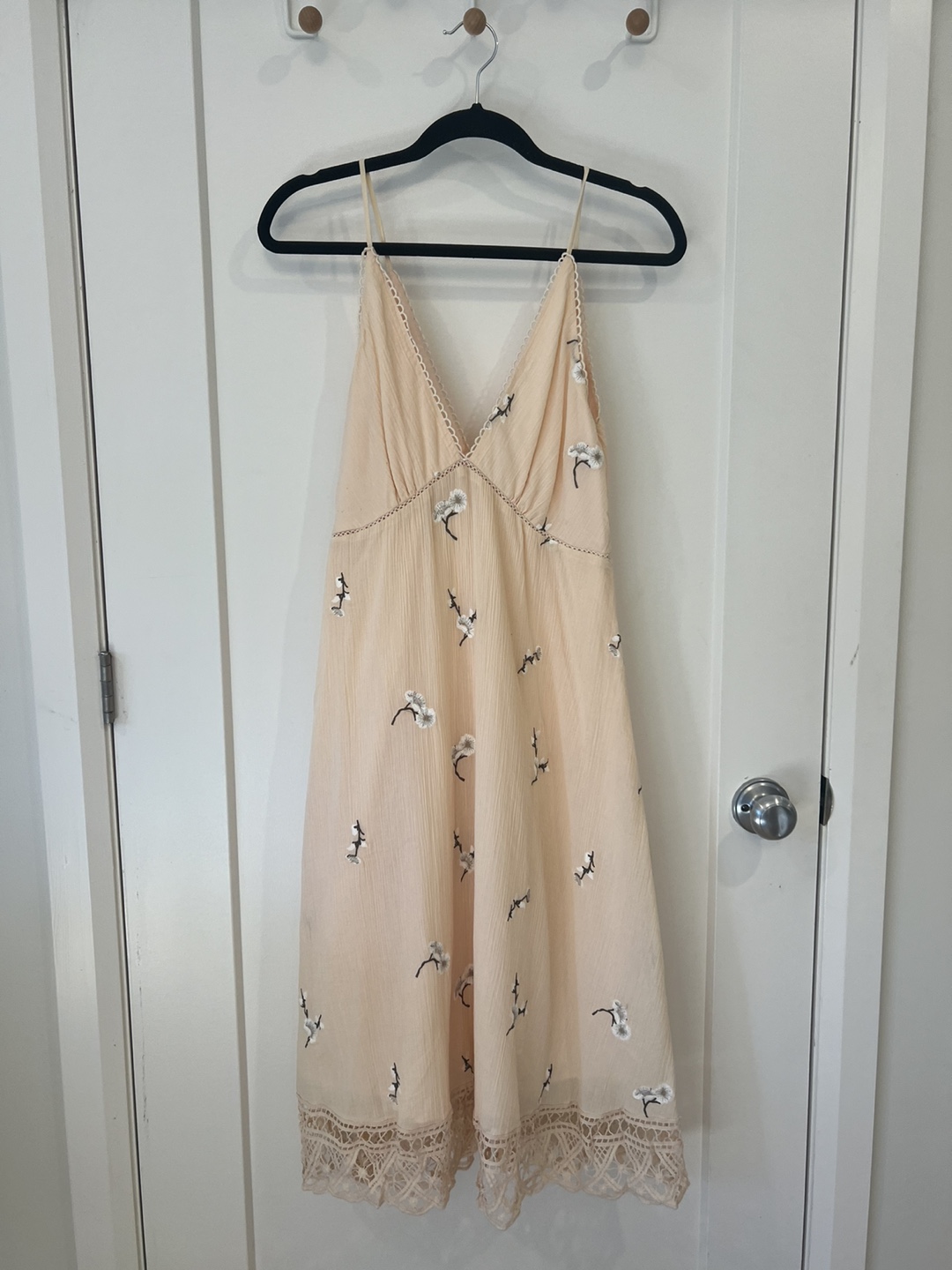 Floral Embroidered Slip Dress