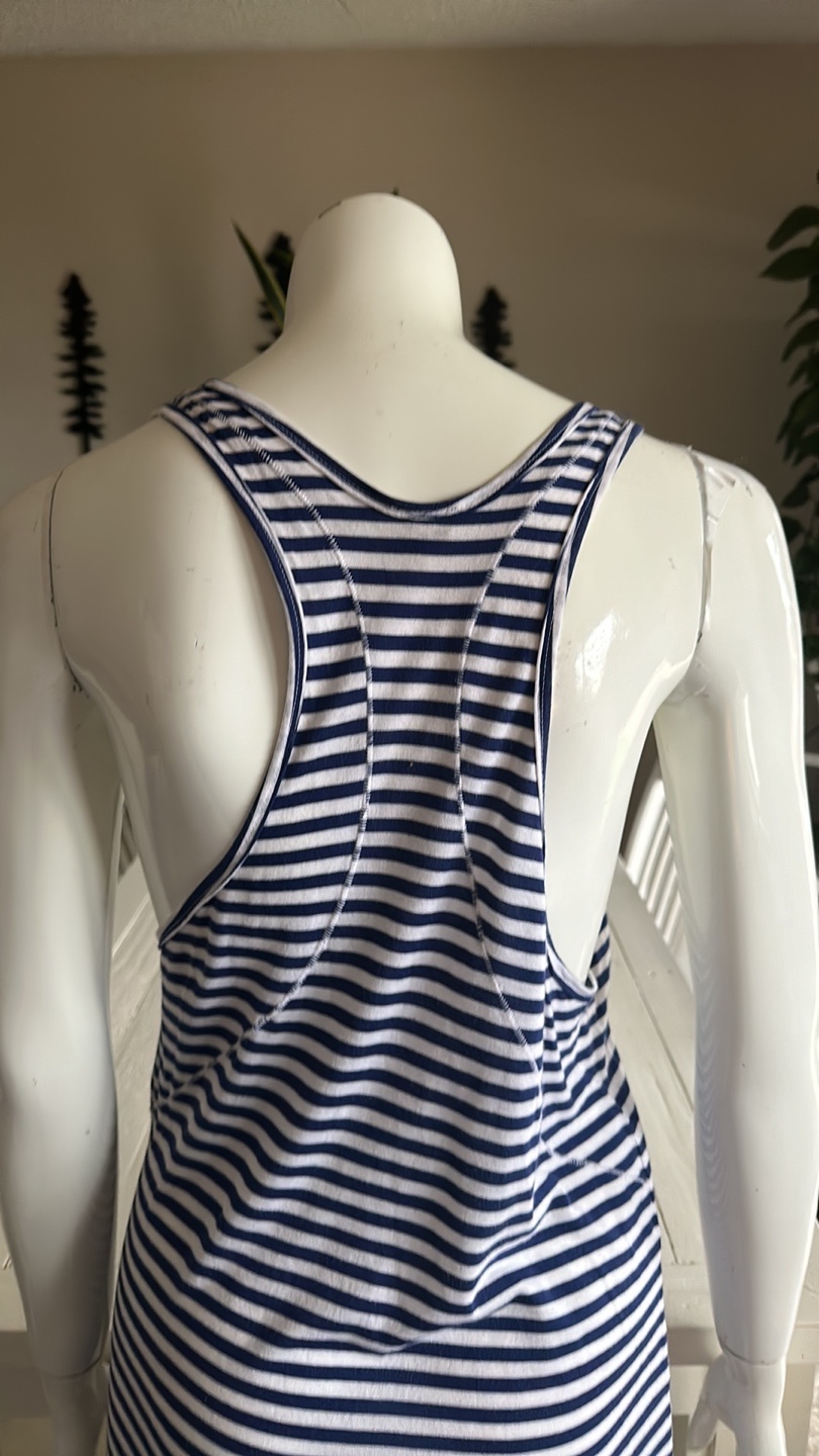 Wilfred Striped navy and white  racerback Tank Top - photo 2