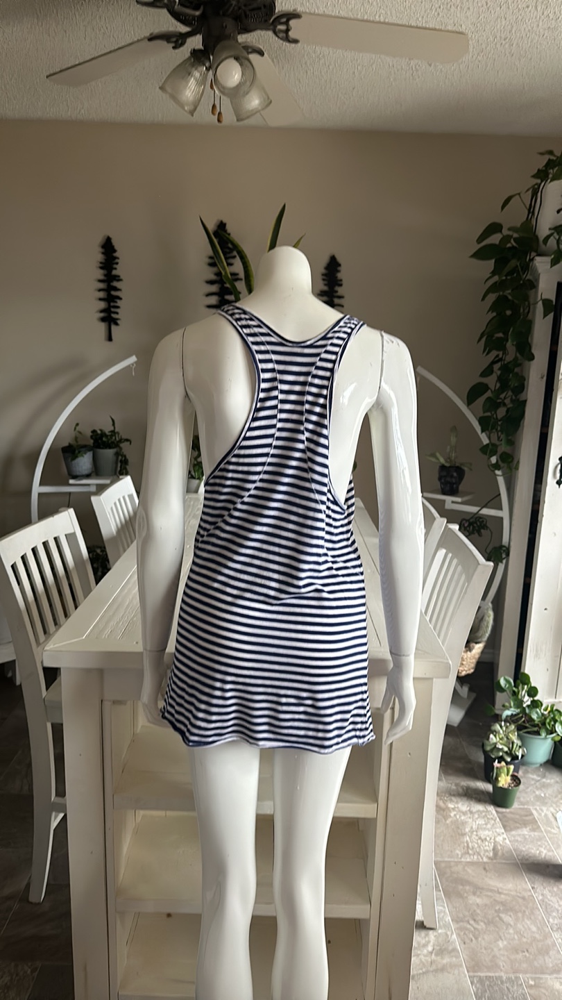 Wilfred Striped navy and white  racerback Tank Top - photo 3