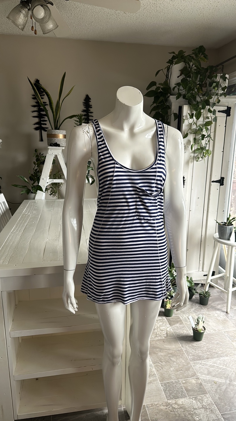 Wilfred Striped navy and white  racerback Tank Top - photo 4