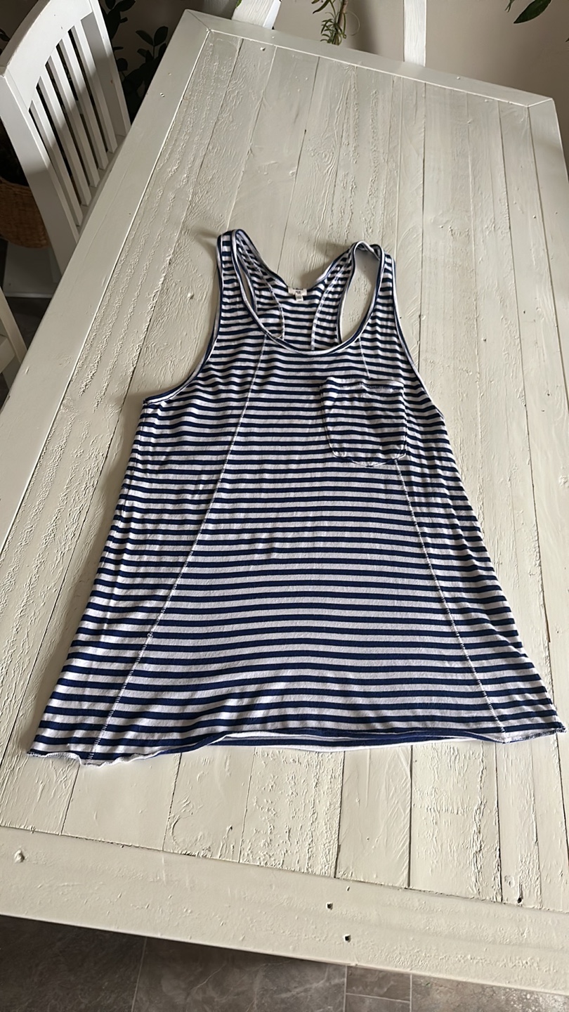 Wilfred Striped navy and white  racerback Tank Top - photo 5