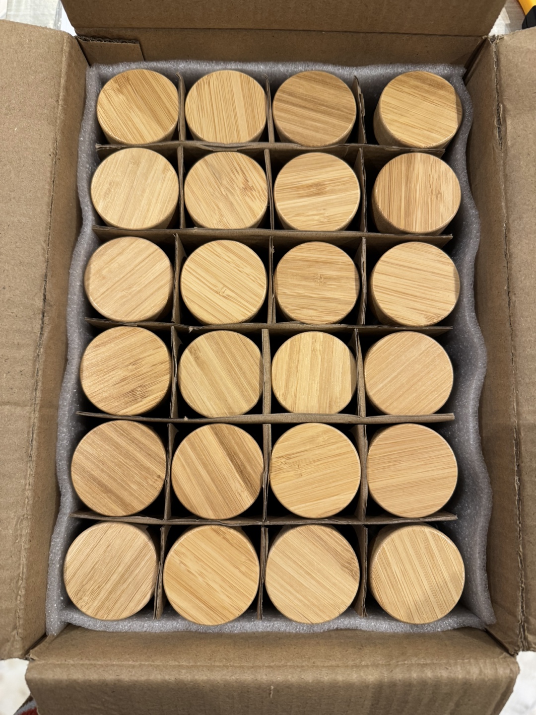 Spice Jars with Bamboo Lids
