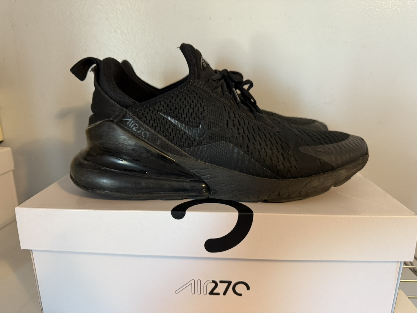 NIKE AIR MAX 270 “TRIPLE BLACK”  **Sz 11.5** $75 FIRM