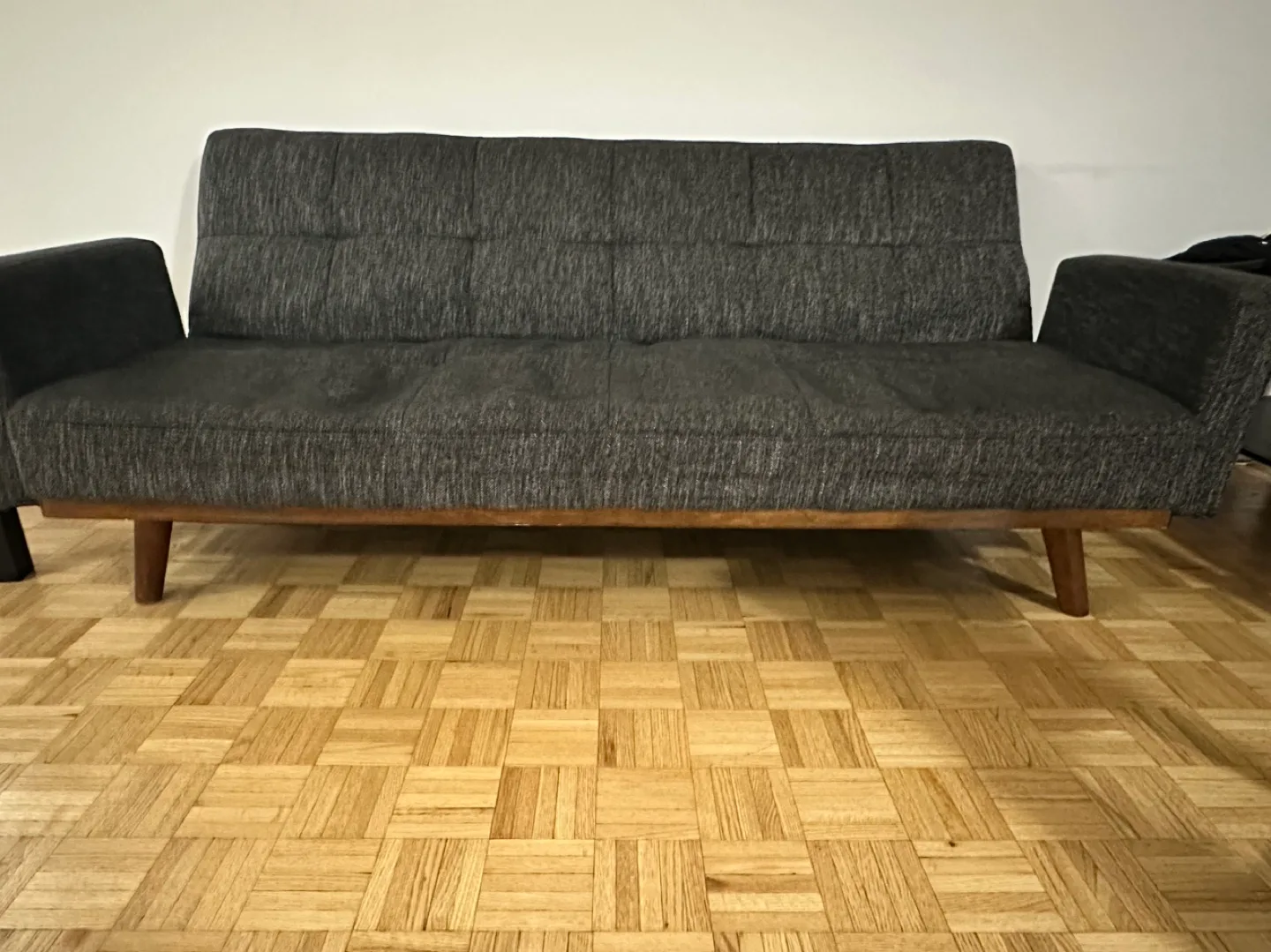 Grey Futon Sofa Bed thumbnail