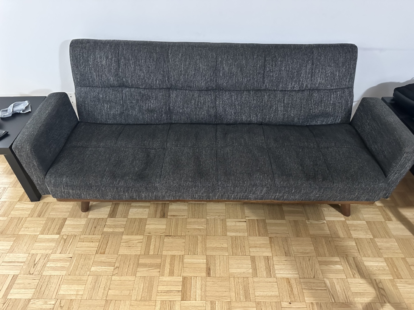 Grey Futon Sofa Bed - photo 5