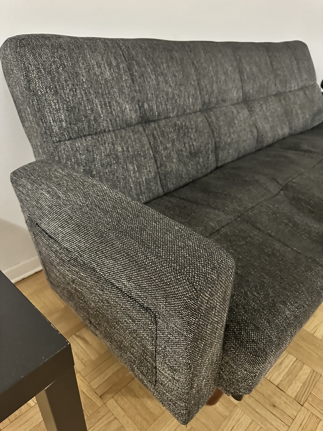Grey Futon Sofa Bed - photo 3