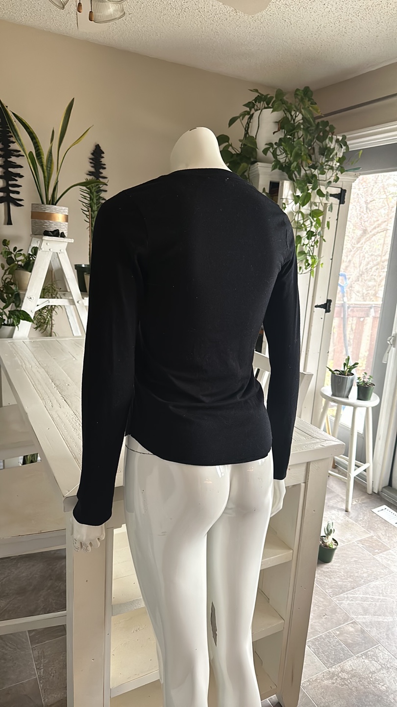 Aritzia Wilfred free Black Long Sleeve T-Shirt - photo 5