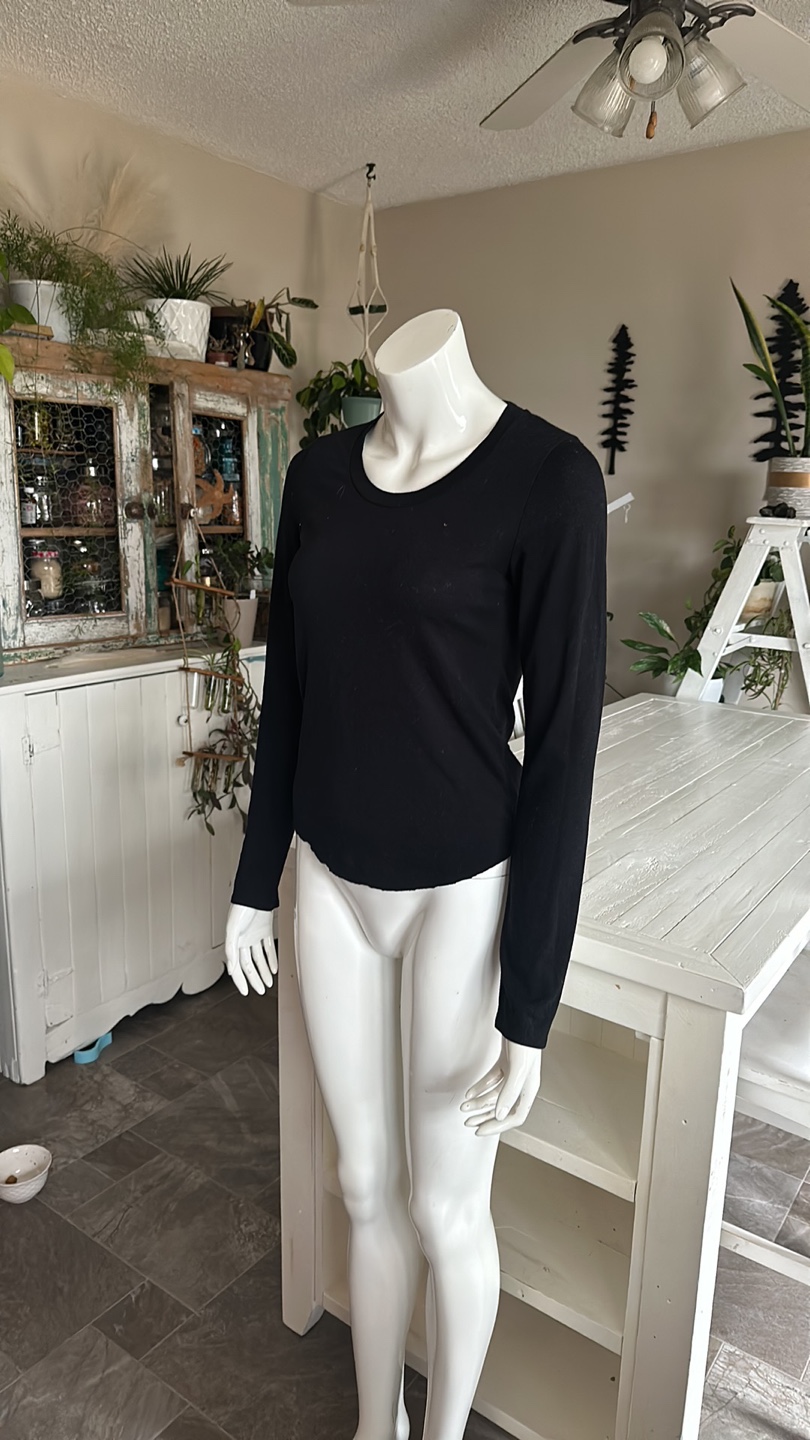 Aritzia Wilfred free Black Long Sleeve T-Shirt - photo 3