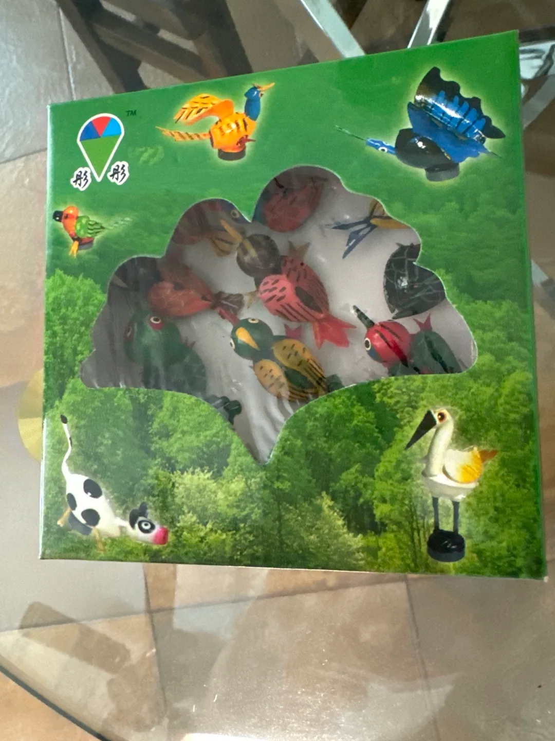 Set of 12 Handcrafted magnetic birds image indicator(4)